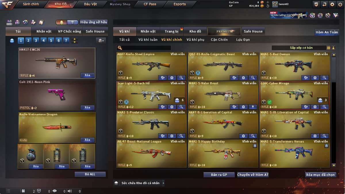 shop acc cf uy tin gia re